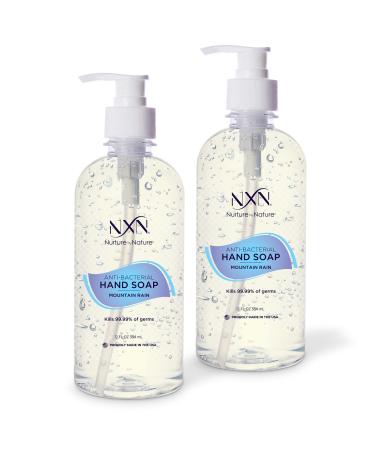 NXN Liquid Hand Soap Mountain Rain Scent Made in the USA. 12 oz pack of 2