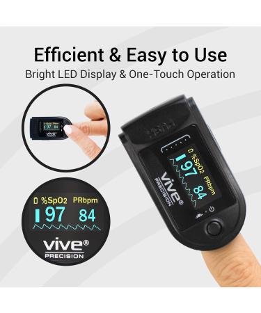 Buy Medical Grade Pulse Oximeter - Accurate SpO2 & Heart Rate Monitor with LED Display - Includes Lanyard & Batteries - FSA/HSA Approved - International Shipping - Buy Online on GoSupps.com