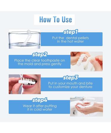 Flipped Warm Cosmetic Veneers - Provisional Dentures & Fake Teeth for Men & Women | International Shipping - Buy Online on GoSupps.com