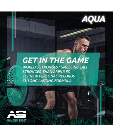 Athletic Smelling Salts - Aqua - Twist & Sniff! - Smelling Salt for Athletes - by AmmoniaSport - Buy Online on GoSupps.com
