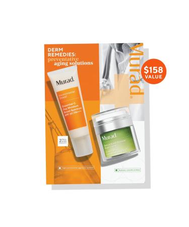 Murad Preventative Aging Solutions Value Set - 2-Piece Anti-Aging Skincare | Essential-C Day Moisture SPF 30 & Retinol Youth Renewal Night Cream - $158 Value - Buy Online on GoSupps.com