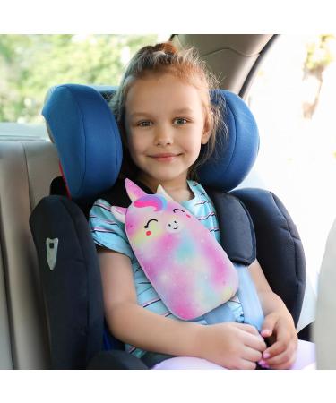 MHJY Cute Unicorn Seat Belt Pads for Kids - Pink Seatbelt Strap Cover for Comfortable Head and Neck Support - Toddlers, Girls, Boys - Buy Online on GoSupps.com