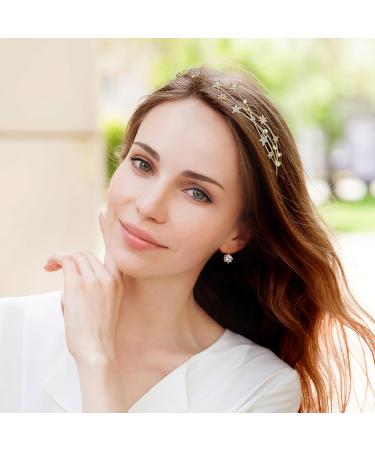 Fomiyes Star Headband - Strass & Pearl Wedding Hair Hoop for Women | Perfect Bridal Hair Accessory - Buy Online on GoSupps.com