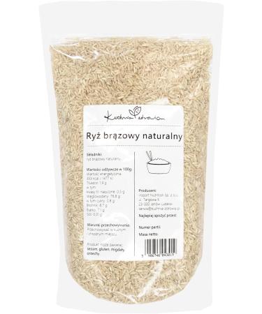 Kuchnia Zdrowia - Natural brown rice - High quality - No additives - Leak proof packaging with zipper - 1kg Doypack - Buy Online on GoSupps.com