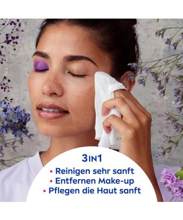 Nivea 3in1 Sensitive Cleaning Towels - Gentle Facial Cleansing with Dexpanthenol Alcohol-Free Makeup Wipes for Sensitive Skin (25 Pieces) - Buy Online on GoSupps.com