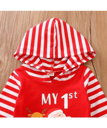 Geagodelia Baby Boy Christmas Romper Jumpsuit 6-12 Months Red - My First Christmas Outfit - Buy Online on GoSupps.com