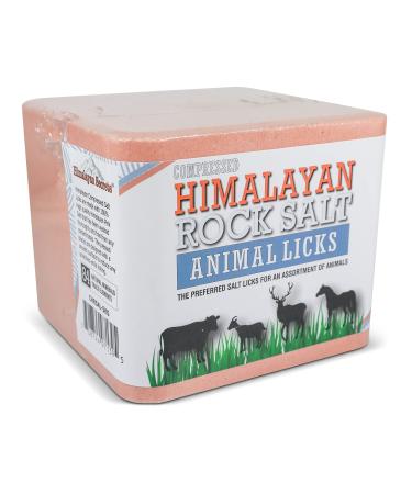Compressed Himalayan Salt Lick for Horse, Cow, Goat, etc. Made from Specially Selected Higher Quality Himalayan Salt - Evenly Distributed Minerals - 100% Pure & Natural 11 Pound (Pack of 1)