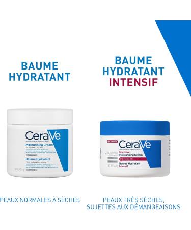 CeraVe - Baume Hydratant Intensif Corps & Visage - Peaux Tr s S ches Avec D mangeaisons - 72H d Hydratation - Beurre de Karit + 3 C ramides + Hydro-Urea Boost - Sans Parfum Non Com dog ne - 340g - Buy Online on GoSupps.com