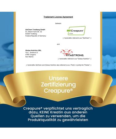 100% CRAPURE Creatine Monohydrate Capsules - Vitastrong | Fine & Soluble for Muscle Mass & Pre-Workout Boost | International Shipping Available - Buy Online on GoSupps.com