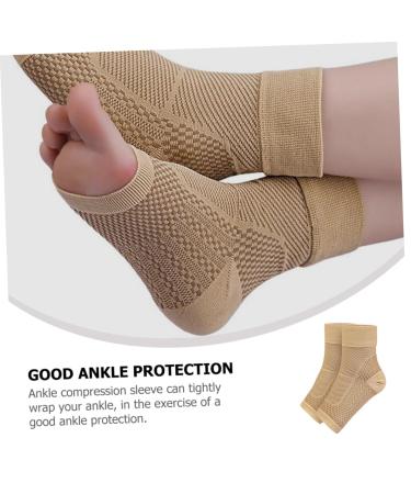 FOMIYES Ankle Brace - Compression Sleeve for Men & Women | Foot Support & Injury Recovery | 1 Pair 14.5x13.5cm - Buy Online on GoSupps.com