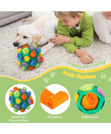 Codddtoo Pet Snuffle Ball Toy Interactive Dog Puzzle Toys Educational Foraging Toy Slow Feeder Bite Resistant Puppy Playing Portable Interactive Dog Puzzle Toy for Puppy Small Medium Size Dogs - Buy Online on GoSupps.com