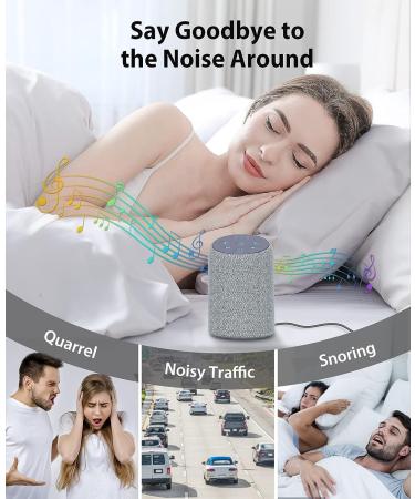 Jack & Rose White Noise Machine for Adults - Travel Sound Machine with Backlight & Fabric Design - Buy Online on GoSupps.com