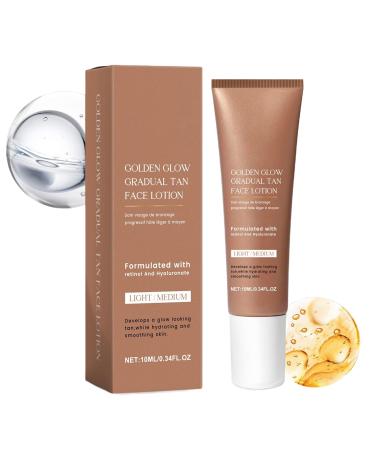 G n rique Tanning Cream Face Bronzing Lotion Hydrating Glow Formula Non-Greasy Sun Protection 10ml Natural Tan Enhancer for Wedding Beach Days Travel Daily Dating Looks