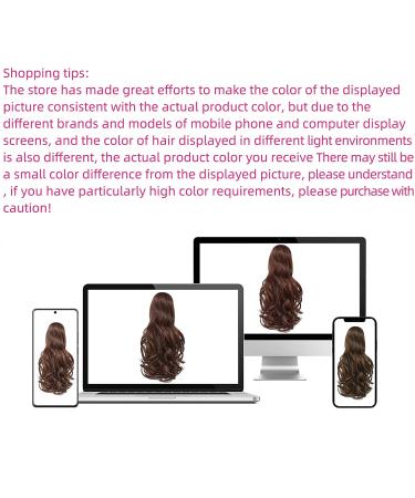 Clip in Ponytail Extension Wavy 14 Synthetic Black Hair - Women's Hairpiece in Various Styles and Colors - Buy Online on GoSupps.com