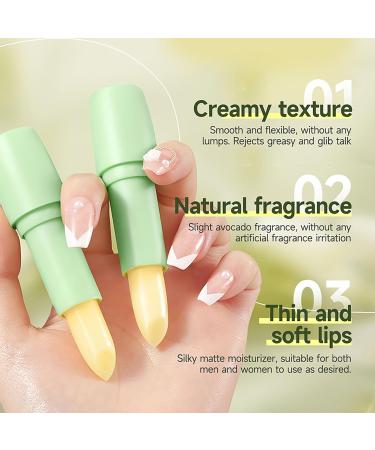 2 Pack Hyaluronic Acid Lip Balm Avocado Moisturizing Lip Balm for Prevents Dry Reduces Lip Lines Refreshing Soothing for Lip Softening & Hydration - Buy Online on GoSupps.com