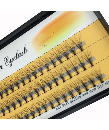 Scala 10 Root 60pcs Black Handmade False Eyelashes Natural Long Individual Eyelashes Extension Fake Lashes Makeup Beauty Cosmetic (10mm)