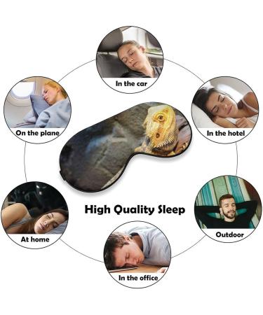 Bearded Dragon Soft Sleep Mask - Adjustable Eye Mask for Men & Women | Blocks Light for Restful Sleep - Buy Online on GoSupps.com