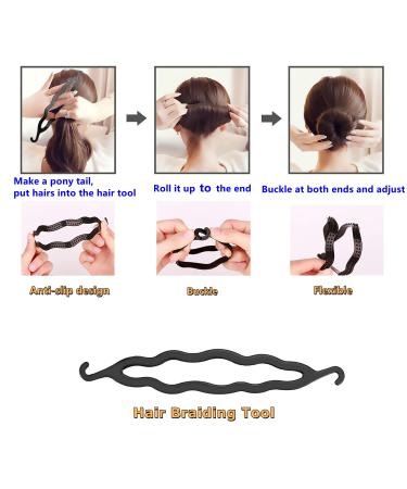 21pcs Girls Hair Bun Donut Maker Set with Bobby Pins - Stylish French Twist Styling Kit for Women and Girls - Buy Online on GoSupps.com