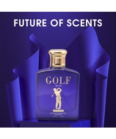 Golf Blue Gold Men's Cologne Long Lasting Scent Perfume for Men With Citrus Spice And Woody Notes Natrual Body 3.4Fl Oz Fragrance For All Occasions Golf Blue Gold 3.4 Fl Oz (Pack of 2) - Buy Online on GoSupps.com