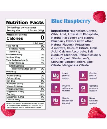 Ultima Replenisher Hydration Electrolyte Powder - 90 Servings - Keto & Sugar Free - Blue Raspberry Flavor - Non-GMO & Vegan Drink Mix - Buy Online on GoSupps.com