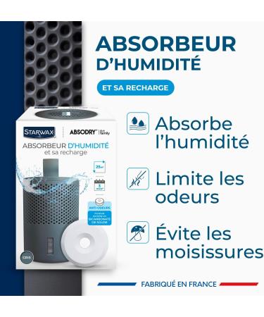 STARWAX - Moisture absorber and absorbent tablet 500 g - Absorbs moisture and prevents mold - Gray - Odorless - Noise free - Buy Online on GoSupps.com