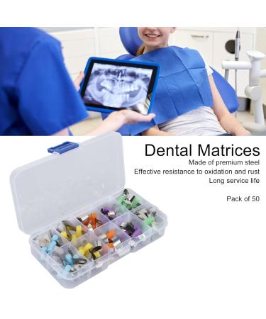 Buy 50 Stainless Steel Dental Cutting Matrices Premium Contoured Metal Dental Matrix System for Clinics | International Shipping - Buy Online on GoSupps.com