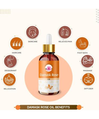 Crysalis Damask Rose Oil (Rosa damascena) - 100ml | Premium Quality | International Shipping - Buy Online on GoSupps.com