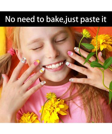 144pcs Kids Unicorn Press on Nails - Self-Adhesive Short Fake Nails Kit with Glue Tabs - Fun Nail Art for Girls - Buy Online on GoSupps.com
