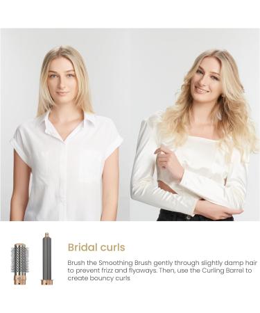 Luxx Air Pro 2 5-in-1 Pearl White Hair Dryer Brush Set | Curling Iron & Blow Dryer Combo Kit | Ionic Technology 1200W - Perfect for All Hair Types - Buy Online on GoSupps.com