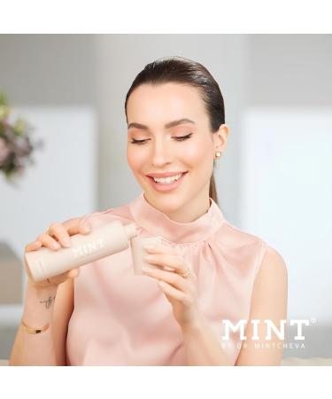MINT whitening mouthwash with hydrogen peroxide - alcohol-free - mild taste - vitamin B12 peppermint oil and cucumber extract - mouthwash for the care of gums and interdental spaces -By Dr. Mintcheva - Buy Online on GoSupps.com