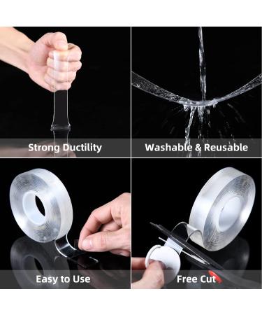 DAGONGREN Double Sided Mounting Adhesive Tape (2 Pack, 19.7FT) - Heavy Duty Double-Sided Tape with Two Widths - Buy Online on GoSupps.com