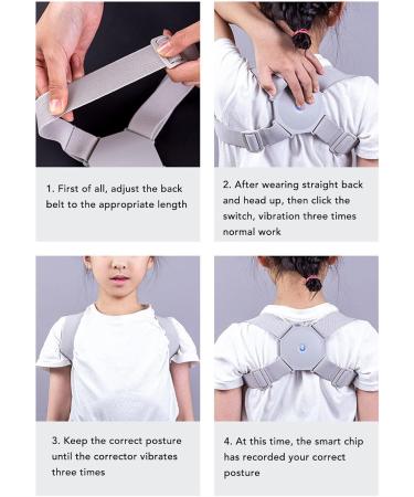 Buy GfRGFH Intelligent Posture Trainer - Ergonomic Adjustable & Comfortable Back Support - Rechargeable Posture Corrector for Optimal Alignment - Buy Online on GoSupps.com