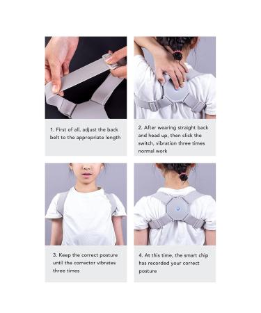 Uxsiya Comfortable Back Straightener - Adjustable Posture Corrector with Smart Alert for Improved Posture | International Shipping Available - Buy Online on GoSupps.com