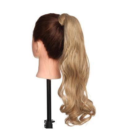 Sego 43cm Wavy Ponytail Hair Extension - Hell Ash Brown & Bleach Blonde Mix | Synthetic Hair Piece for Women - Buy Online on GoSupps.com