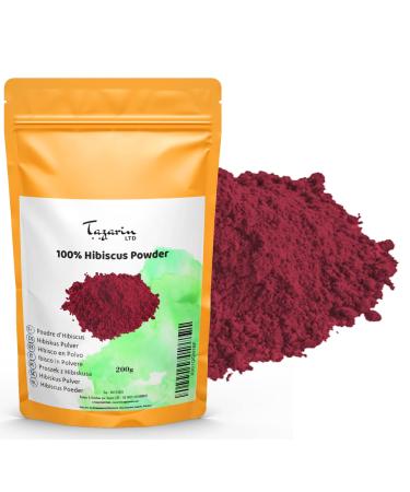 Tazarin LTD 200g Powdered Hibiscus Flowers | Ground Hibiscus Flowers | 100% Natural Pure and Additive-Free - Tazarin Ltd