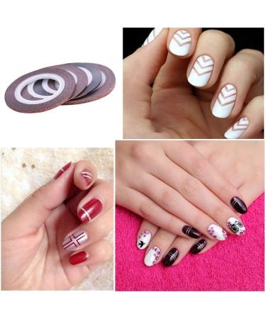 Rose Gold Matte Nail Striping Tape - 8 Rolls for DIY Nail Art Decor - Buy Online on GoSupps.com