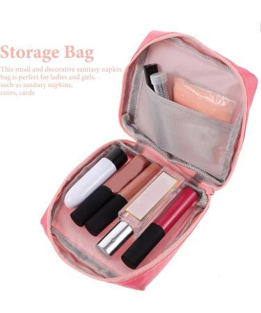 3Pcs Travel Toiletry Bag Set for Women & Girls | Portable Feminine Hygiene Storage Pouch | Ideal for Sanitary Napkins, Tampons & Makeup - Buy Online on GoSupps.com
