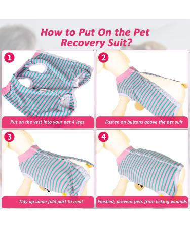 Lyneun XL Pink Dog Recovery Suit Soft Breathable Alternative to Cone for Male & Female Dogs Post-Surgery Wound Protection & Allergy Relief - Buy Online on GoSupps.com