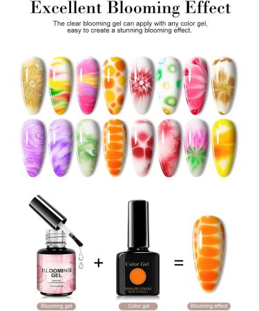  Huayeex Nail gel nail gel - 15ml UV LED bloom long-lasting watercolor nail gel for travel outdoors home business trip school - Buy Online on GoSupps.com