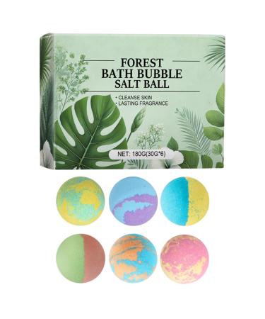 6 Shower Bombs Small Moisturizing Shower Bombs Natural Bubble Bath Balls for Relaxation Moisturizing Suitable for Women Kids and Men