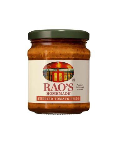 Rao's Homemade Sundried Tomato Pesto Sauce, 6.7 oz, Premium Quality, Made With Sun Dried Tomatoes, Tomato Pulp, Oil, Cheese & Nuts