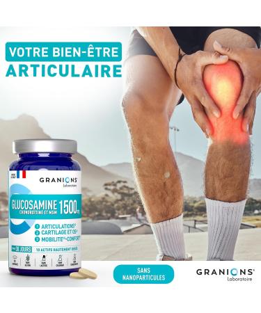 Glucosamine Chondroitin and MSM 1500mg - Glucosamine Joint Complex - Made in France - Muscle and Joint Support - Against Joint Pain - 90 Tablets - Buy Online on GoSupps.com