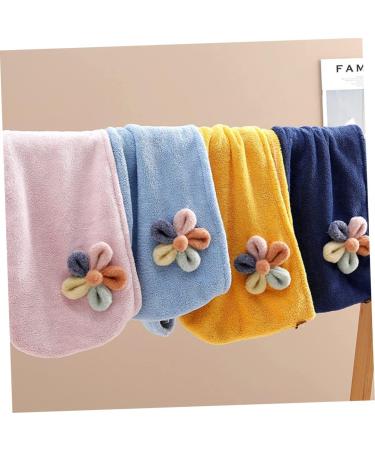 MERRYHAPY Coral Fleece Dry Hair Hat - Quick-Dry Shower Cap & Head Scarf for Women | Soft Turban | 63X25CM Blue Bath Towel - Buy Online on GoSupps.com