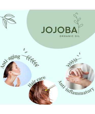 Attirent Organic Jojoba Oil - 30 ml - Pure & Natural Cold Pressed Virgin - Hair Face and Body Oil - Perfect Carrier Oil for Essential Oils & DIY Skin Care - Buy Online on GoSupps.com