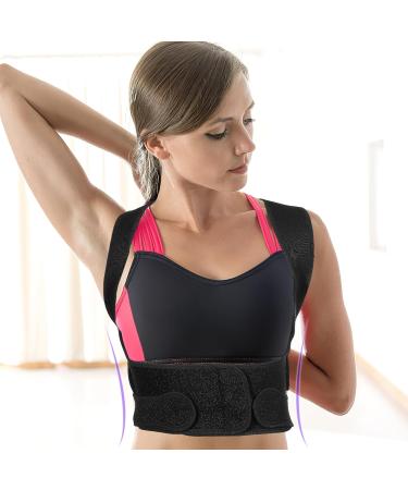 Adjustable Back Posture Corrector Belt Straps for Men & Women | Neoprene Support for Better Posture | 48.5x35cm - Buy Online on GoSupps.com