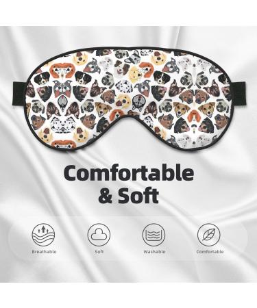 Shop SSIMOO Dog Soft Sleep Eye Mask - Breathable Eye Patch for Women | Perfect Travel & Relaxation Accessory - Black - Buy Online on GoSupps.com