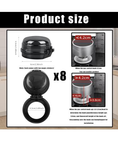 8-Piece Child Protection Stove Knob Locks & Safety Grilles | Kitchen Safety for Children - Buy Online on GoSupps.com