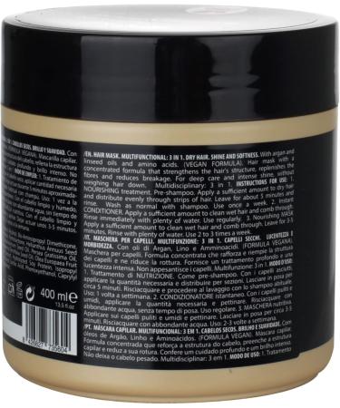 Tahe Gold Protein 3 in 1 Hair Mask for Dry Shiny and Soft Hair (400 ml) - Buy Online on GoSupps.com