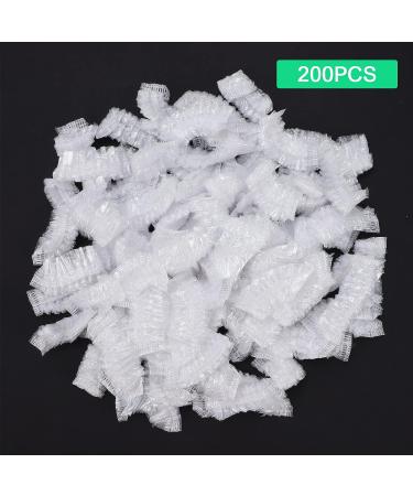 200Pcs Clear Disposable Ear Protectors - Elastic Caps for Hair Dye, Shower, Bathing - Buy Online on GoSupps.com