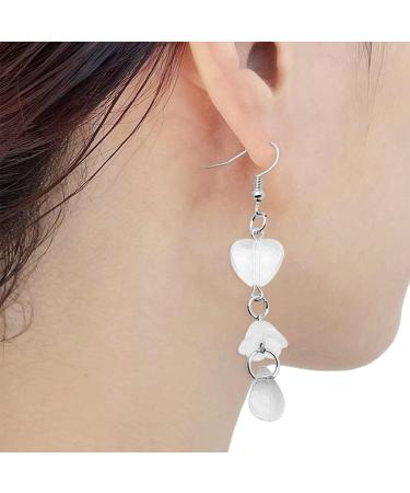 Shop Feylie Dangle Earrings - Clear Glaze Flower Heart Water Drops Jewelry for Women & Girls - Buy Online on GoSupps.com